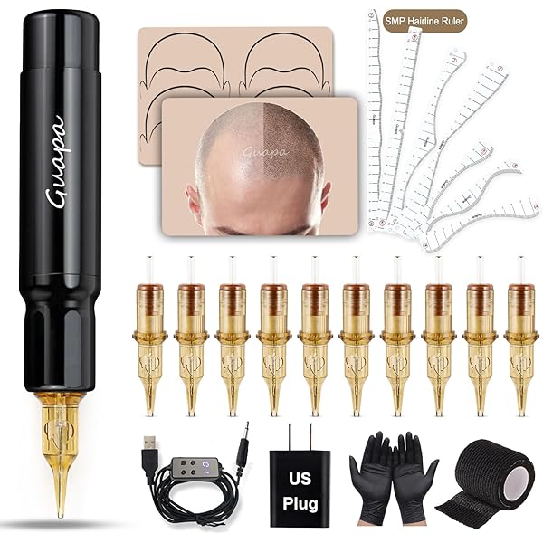 Amazon | 頭皮マイクロ色素沈着マシンキット – ヘアライン修復のための