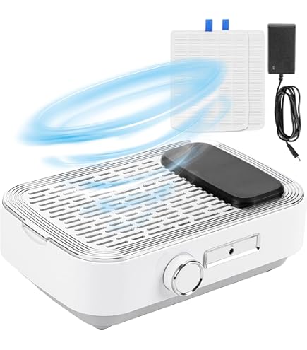 Amazon.co.jp: L'UGX ネイル 集塵機 ネイルダスト集塵機 621Pa 6000RPM