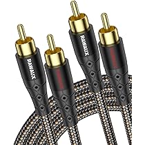 オーディオケーブル　2m 2本 Amazon | 3.5mm バラ ケーブル 2本 2m ミニプラグ スピーカー