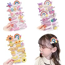 Amazon | Coollooda ヘアクリップ 子供 女の子【42点セット】前髪