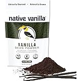 Native Vanilla - Premium Gourmet 100% Pure Ground Vanilla Bean Powder (56.7g) - For Coffee, Baking, Ice Cream, Keto-Friendly