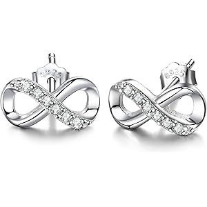 レディース ピアス シルバー「元気少女」金属アレルギー対応 インフィニティ スタッドピアス 誕生日 記念日 プレゼント…