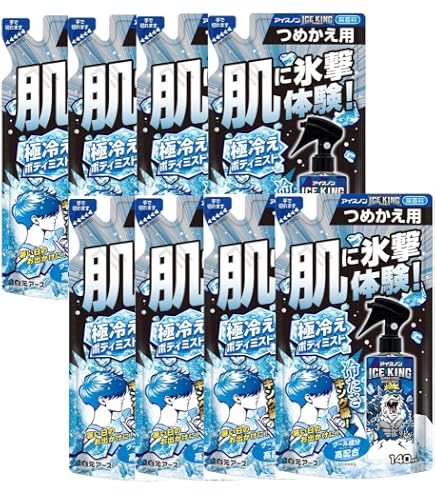 Amazon | 【8個セット】アイスノン シャツミスト ICE KING つめかえ用
