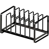 山崎実業 シンク下 フライパン&鍋蓋スタンド ブラック 約W35×D20×H18cm タワー 2281