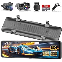 4K・運転補助】ドライブレコーダー ミラー型 SONY センサー 800万画素