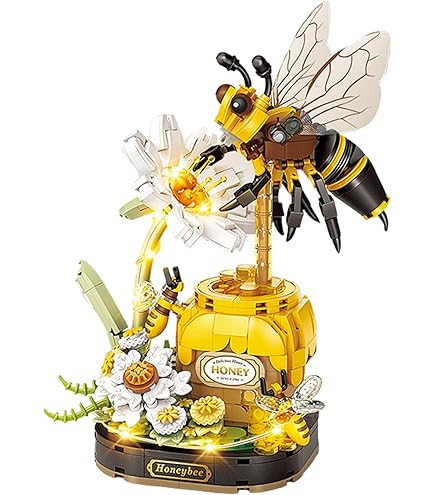 Flower Micro Building Blocks Lily Rose Tulips Bouquet Immortal Daisy Sunflower Mini Brick Figure Toy For Home Decor With Display - 26 - View #9