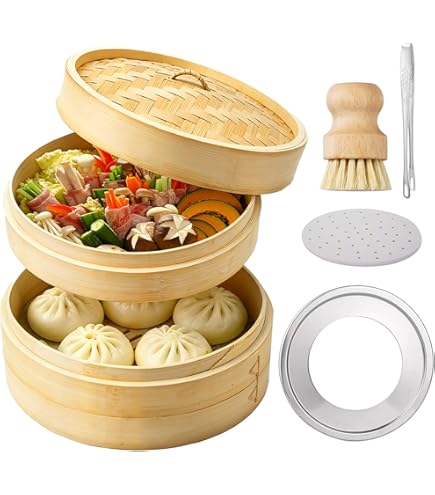 Amazon | WISH SUN 蒸し器 ステンレス 蒸し板付き 蒸鍋セット せいろ用