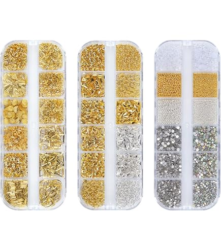 Amazon | メタルスタッズ トライアングル 2mm ゴールド 20pic/小さい