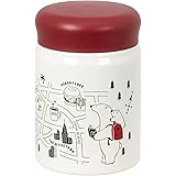 RW Reach Will 水筒 POLAR BEARS FAM (320ml / レッド) 軽量 ステンレスフードポット (保温/保冷)