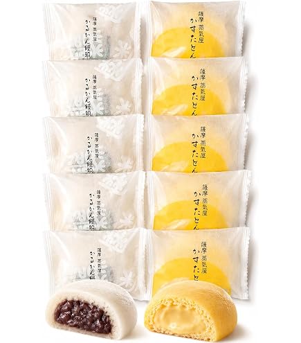 Amazon.co.jp: 薩摩蒸気屋 かすたどん 10個入 鹿児島 お土産 : 食品
