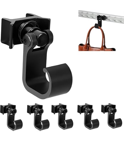 Lukar 6Pcs L Track Hooks, L-Track Single Stud Tie Down Fitting, L - View #6