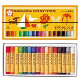 サクラクレパス クレパス 16色 ゴムバンド付き LP16R