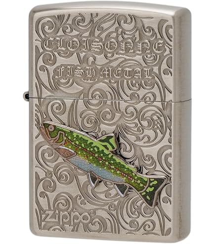 Amazon | ZIPPO(ジッポ) ライター 魚 ヴィンテージフィッシュ 本七宝