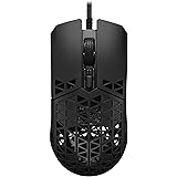 ASUS ゲーミングマウス TUF Gaming M4 Air 超軽量 47グラム 16,000dpi 6つのプログラム可能なボタン IPX6耐水性 抗菌 有線 国内正規品 black