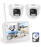ワイヤレス防犯カメラ　カメラ３台とモニターセット　監視カメラ　屋外　ANAKK Amazon.co.jp: Anakk 防犯カメラ 屋外 2台セット 800万画素対応 液晶