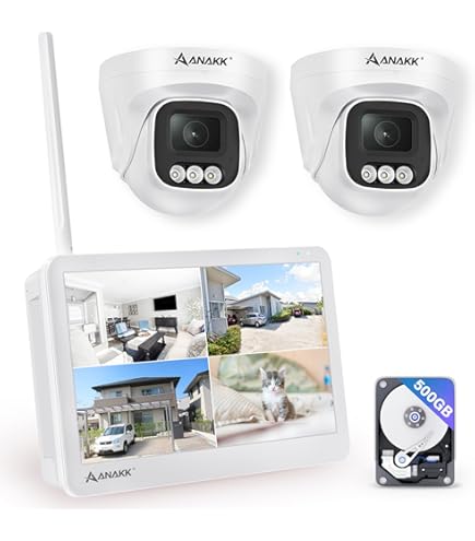 Amazon.co.jp: 防犯カメラセット 有線 10.1インチHD TFT液晶カラー