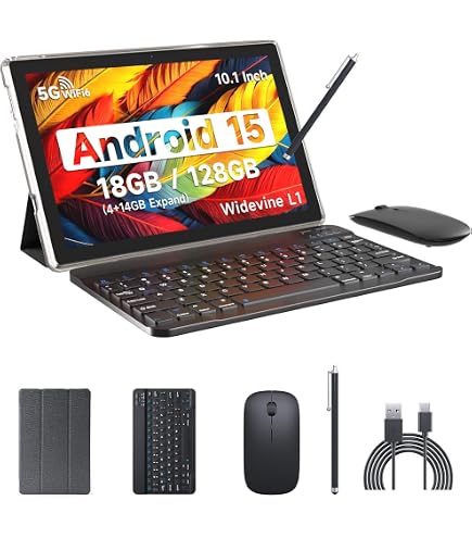 Amazon.co.jp: 2026 Androidタブレット キーボード付き 24GB+128GB+2TB