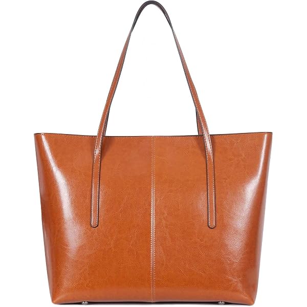Amazon.co.jp: Esprimony Genuine Leather Tote Bag, Business Bag 