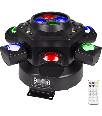 Amazon.co.jp : ムービングヘッド DJ ライト パーティー RGBW LED