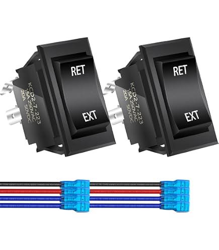 Rocker Switch Weideer DPDT 6-Pin Momentary - ON/Off/ON 20A 12V DC ...