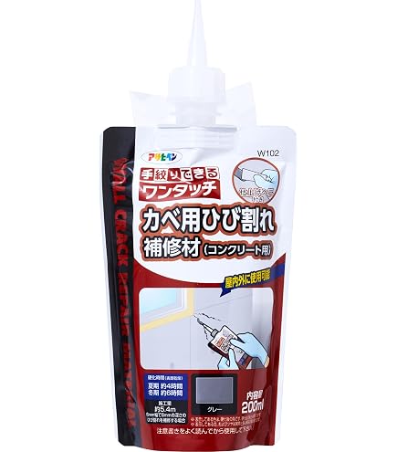 Amazon.co.jp: アサヒペン 充填剤 コーキング材 カベ用ひび割れ補修材 