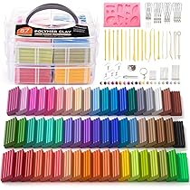 ポリマークレイ 一式 Amazon | Shuttle Art オーブン粘土 ポリマークレイ 57色セット