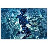 攻殻機動隊 ポスター アートパネル キャンバスプリント 壁の装飾 現代ポップアート玄関 枠張り 壁掛け インテリア絵画 部屋装飾 ポスター おしゃれ アートボード 壁掛け ソファの背景絵画 【40x50cm枠付き】