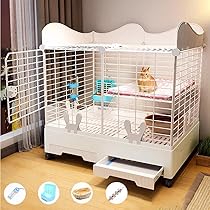 Amazon | うさぎケージ ペット 小動物ケージ 長さ73CM×奥行47CM