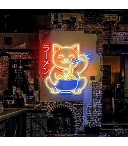 Amazon | JOMOBUTY ラーメン ネオンサイン 多階段調光可 LED 拉麺