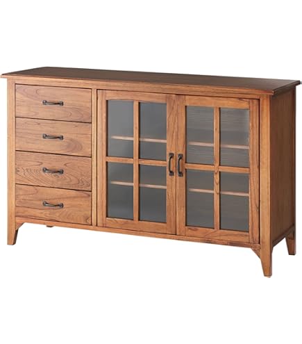 Amazon｜ISSEIKI サイドボード 幅120cm ナチュラル木製 ERIS 120 SB