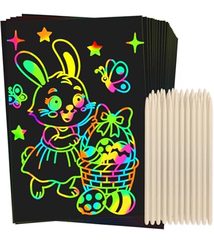 Scratch Art Bookarks - 30pcs Agic Rainbow For Kids, DIY Gift Tags With Colourful Ribbons And