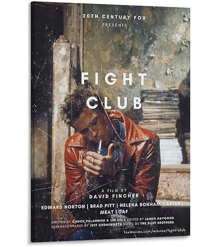 Amazon.co.jp: 映画ポスター ファイトクラブ キャンバスポスター