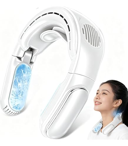 Amazon | ネッククーラー 冷却プレート 首掛け扇風機 折りたたみ式