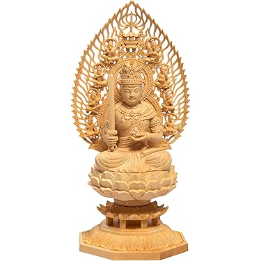 1293 特上彫 如意観音 観音菩薩 開運厄除 仏教美術 仏像 置物 彫刻工芸