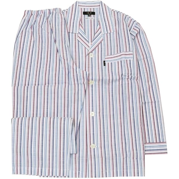 Amazon | [ダックス] パジャマ メンズ 春夏 日本製 リップル加工 130