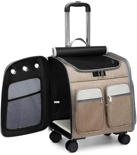 Amazon | RoBeKaU ペットケージ キャスター付き猫用リュック