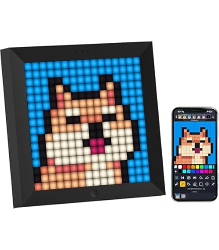 Amazon.co.jp: Divoom Pixoo 64 動くピクセルアートフレーム ドット絵