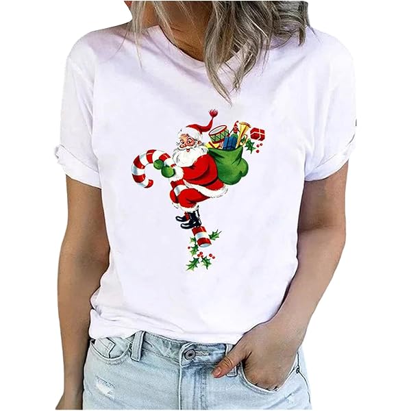 Women's Christmas Snowman Leopard Print Shirt - Cute Holiday Graphic Long Sleeve Tunic Top