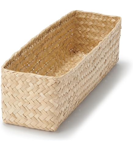 【無印良品】5個セット　重なるブリ材角型バスケット・中　35×37×16 Amazon.co.jp: 無印良品 重なるブリ材角型バスケット 中 幅35×奥行37