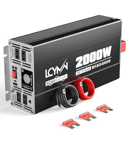 Amazon.co.jp: MWXNE インバーター 正弦波 12v 100v 2000w 最大4000W
