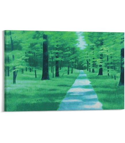 Amazon.co.jp: 東山魁夷 生前作 「 緑の渓 」 リトグラフ 版画
