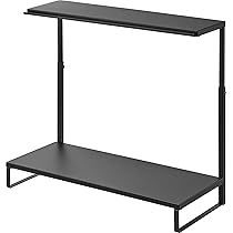 Amazon.co.jp: 山崎実業(Yamazaki) モニター上下ラック 2段 ブラック