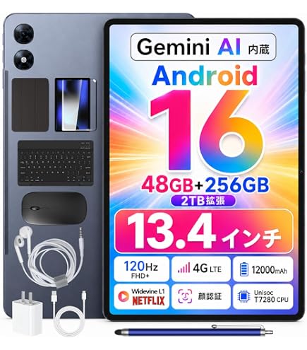Amazon.co.jp: 【13.4インチ セット版 タブレット】P13 セット版