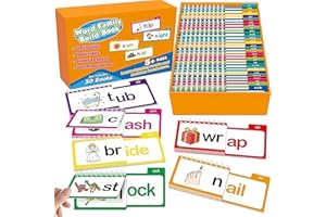 30 Read and Rhyme Flip Book 30枚 読み、韻を踏む本 Word Families & ABC Vocabulary Flash 単語教育 教育的な読書ゲーム 子供 1 Cards 幼稚園 英語のカード 早期教�