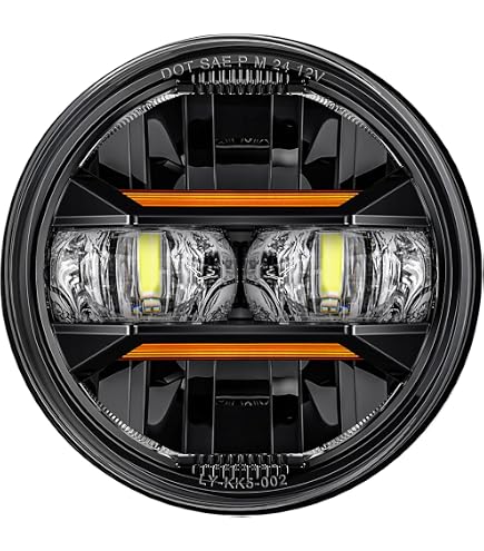 Amazon.co.jp: 5.75インチ ラウンド LED ヘッドライト 51W 5-3/4インチ