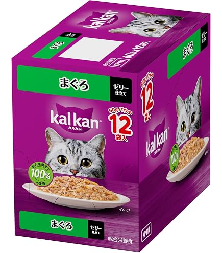 Amazon.co.jp: カルカン パウチ 成猫用 60g×12袋 まぐろ かつお節入り
