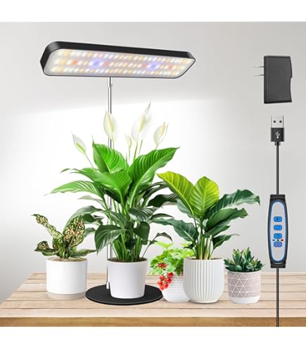 Amazon.co.jp: Aumtrly 大型植物ライト 屋内植物用 2ヘッド フル 