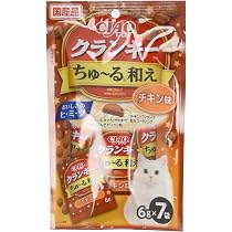 Amazon.co.jp: CIAO (チャオ) クランキーちゅ~る和え かつお味 6g×7袋