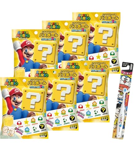 Amazon | 【6個セット】バスボム バスボール スーパーマリオ ヨッシー