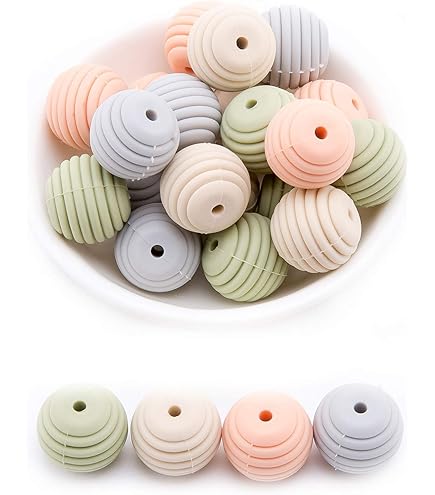 ハンドメイド素材セット（シリコンビーズ）写真6枚全て